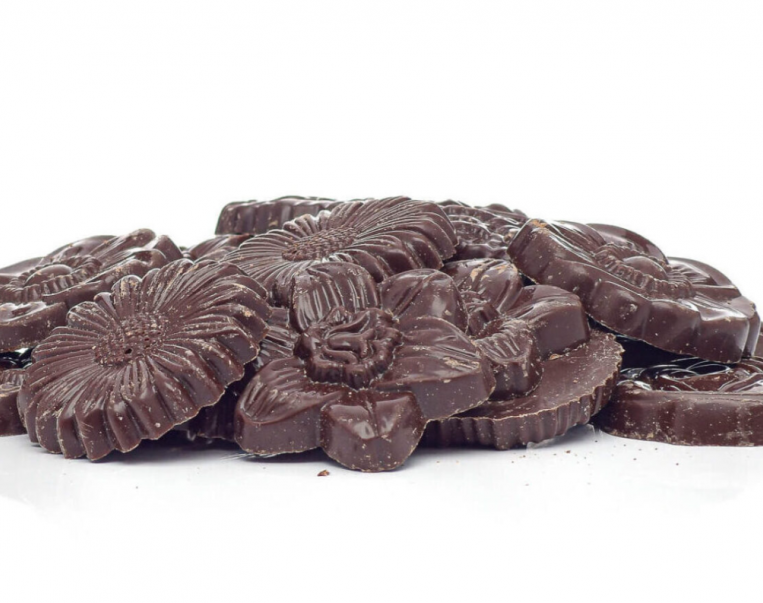 Σοκολατάκια μαργαρίτες μαύρης σοκολάτας