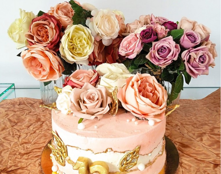 Τούρτα με Λουλούδια