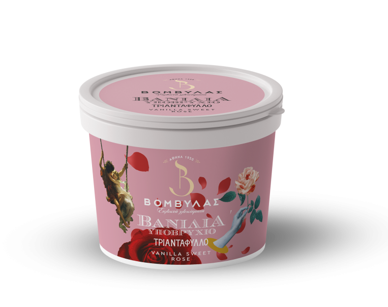 Υποβρύχιο γλυκό βανίλια με γεύση τριαντάφυλλο 400γρ